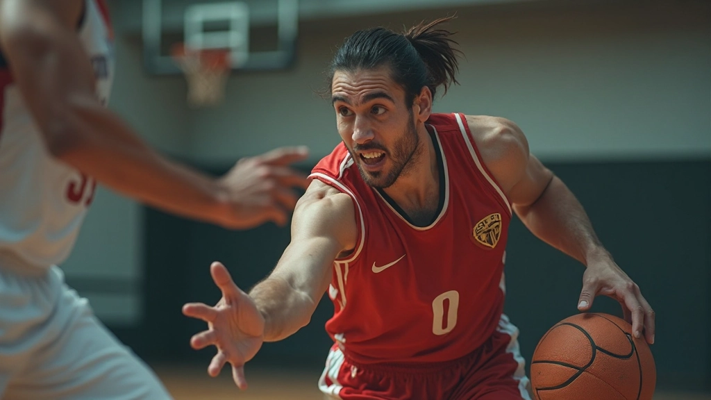 لاعب دفاع محترف يقطع تمريرة من لاعب مهاجم بحركة سريعة